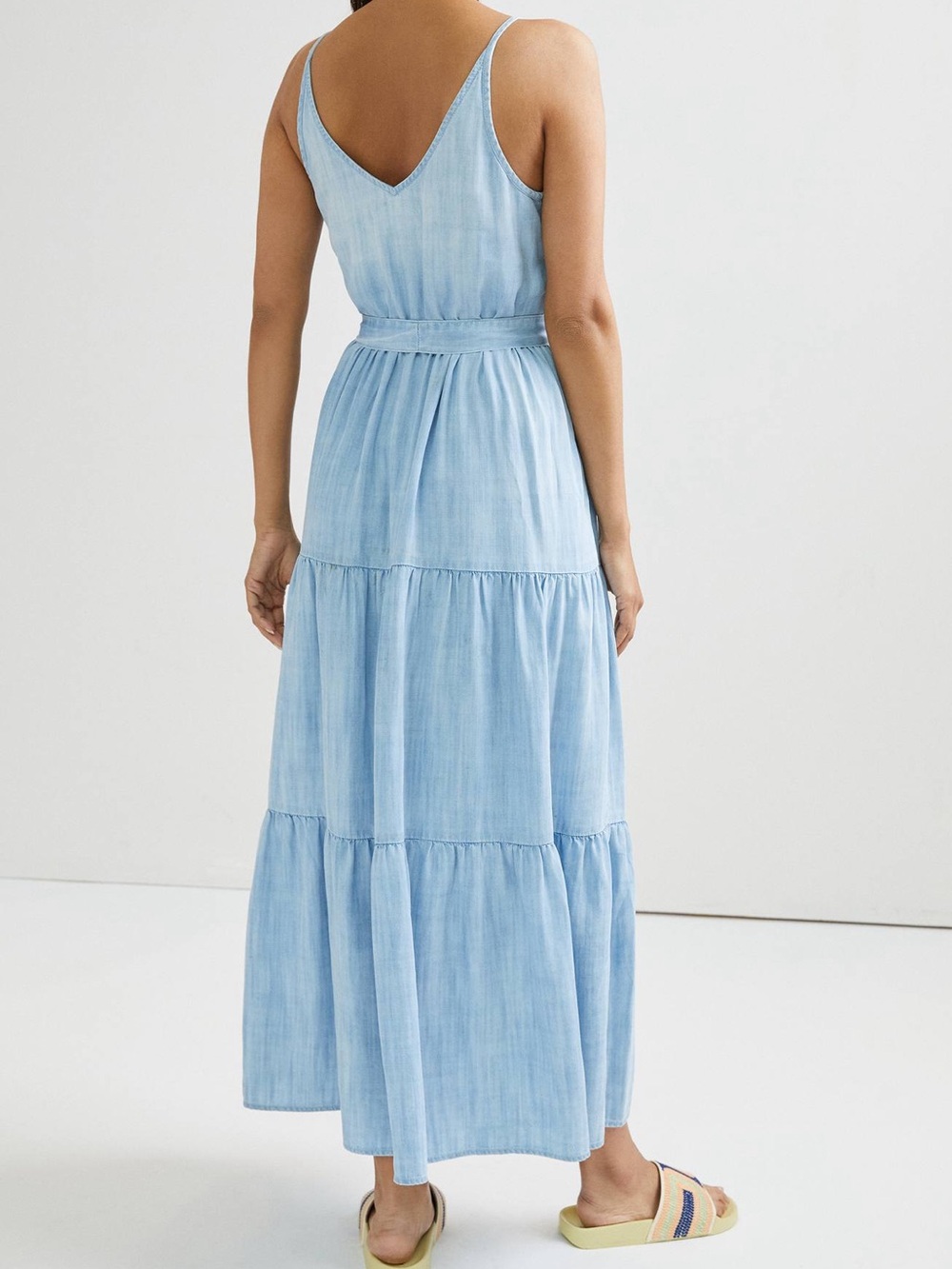 Anthropologie Cloth & Stone Sweet Chambray Maxi Dress - Picture 3 of 8